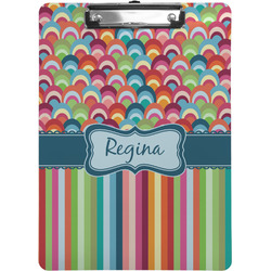 Retro Scales & Stripes Clipboard (Personalized)