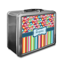 Retro Scales & Stripes Lunch Box w/ Name or Text