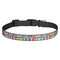 Retro Scales & Stripes Dog Collar - Medium - Front