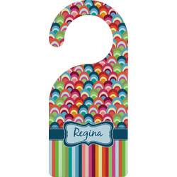 Retro Scales & Stripes Door Hanger w/ Name or Text