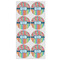 Retro Scales & Stripes Drink Topper - Medium - Set of 12