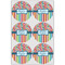 Retro Scales & Stripes Drink Topper - XLarge - Set of 6