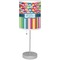 Retro Scales & Stripes Drum Lampshade with base included