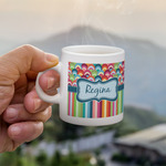 Retro Scales & Stripes Single Shot Espresso Cup - Single (Personalized)