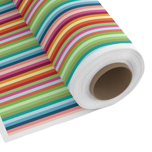 Custom Retro Scales & Stripes Fabric by the Yard - Spun Polyester Poplin