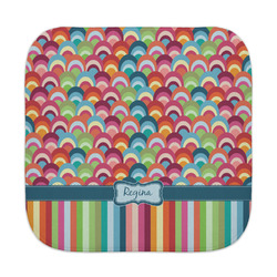 Retro Scales & Stripes Face Towel (Personalized)