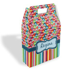 Retro Scales & Stripes Gable Favor Box (Personalized)