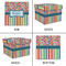 Retro Scales & Stripes Gift Boxes with Lid - Canvas Wrapped - XX-Large - Approval