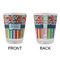 Retro Scales & Stripes Glass Shot Glass - Standard - APPROVAL