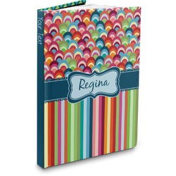 Retro Scales & Stripes Hardbound Journal - 7.25" x 10" (Personalized)