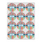 Retro Scales & Stripes Icing Circle - Small - Set of 12