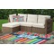 Retro Scales & Stripes Outdoor Mat & Cushions