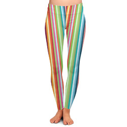 Retro Scales & Stripes Ladies Leggings - Large