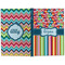 Retro Scales & Stripes Large Hard Cover Journal - Apvl