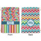 Retro Scales & Stripes Large Laundry Bag - Front & Back View