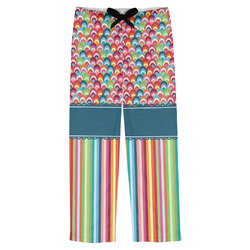 Retro Scales & Stripes Mens Pajama Pants - XS