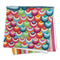 Retro Scales & Stripes Microfiber Dish Rag - FOLDED (square)