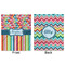 Retro Scales & Stripes Minky Blanket - 50"x60" - Double Sided - Front & Back