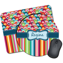 Retro Scales & Stripes Mouse Pad (Personalized)