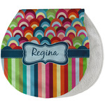 Retro Scales & Stripes Burp Pad - Velour w/ Name or Text