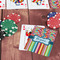 Retro Scales & Stripes On Table with Poker Chips