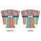 Retro Scales & Stripes Party Cup Sleeves - with bottom - APPROVAL