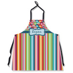 Retro Scales & Stripes Apron Without Pockets w/ Name or Text