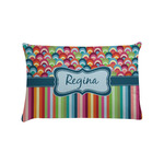 Retro Scales & Stripes Pillow Case - Standard w/ Name or Text