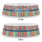 Retro Scales & Stripes Plastic Pet Bowls - Large - APPROVAL