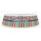 Retro Scales & Stripes Plastic Pet Bowls - Large - FRONT