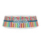 Retro Scales & Stripes Plastic Pet Bowls - Small - FRONT