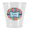 Retro Scales & Stripes Plastic Shot Glasses - Front/Main