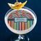 Retro Scales & Stripes Printed Drink Topper - Large - In Context