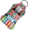 Retro Scales & Stripes Sanitizer Holder Keychain - Small in Case