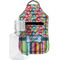 Retro Scales & Stripes Sanitizer Holder Keychain - Small with Case
