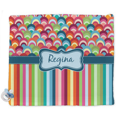 Retro Scales & Stripes Security Blankets - Double Sided (Personalized)