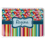 Retro Scales & Stripes Serving Tray w/ Name or Text