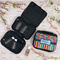 Retro Scales & Stripes Small Travel Bag - LIFESTYLE