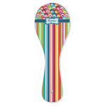 Retro Scales & Stripes Ceramic Spoon Rest (Personalized)