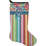 Retro Scales & Stripes Holiday Stocking - Neoprene (Personalized)
