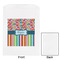 Retro Scales & Stripes White Treat Bag - Front & Back View