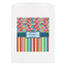 Retro Scales & Stripes White Treat Bag - Front View