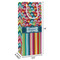 Retro Scales & Stripes Wine Gift Bag - Dimensions