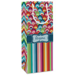 Retro Scales & Stripes Wine Gift Bags (Personalized)