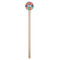 Retro Scales & Stripes Wooden 7.5" Stir Stick - Round - Single Stick