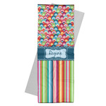 Retro Scales & Stripes Yoga Mat Towel (Personalized)