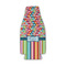 Retro Scales & Stripes Zipper Bottle Cooler - FRONT (flat)