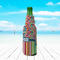 Retro Scales & Stripes Zipper Bottle Cooler - LIFESTYLE