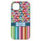 Retro Scales & Stripes iPhone 14 Plus Tough Case - Back