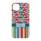 Retro Scales & Stripes iPhone 14 Pro Case - Back